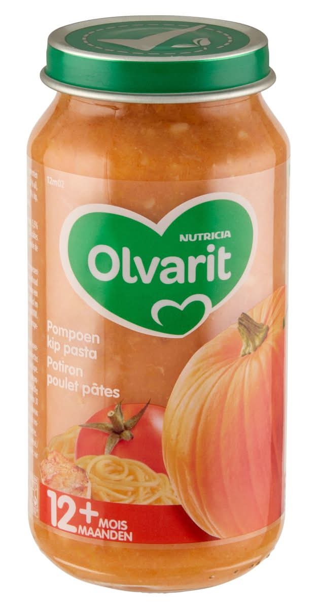 Olvarit Petit Pos Repas Citrouille Poulet Pâtes Dès 12 Mois 250g