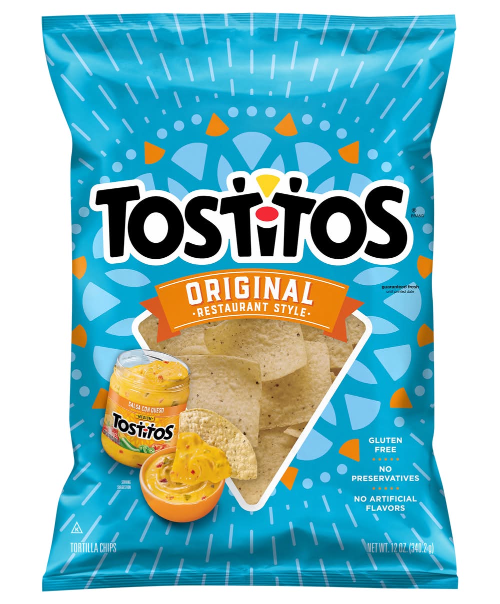 Tostitos Tortilla Chips, Original Restaurant Style (12 oz)