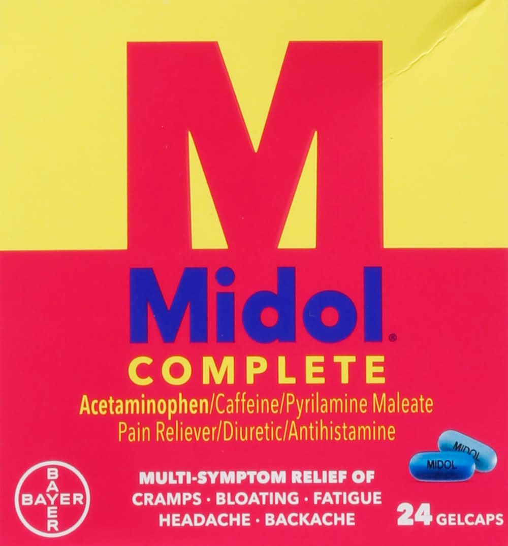 Midol Complete Multi Symptom Relief Gelcaps (24 ct)