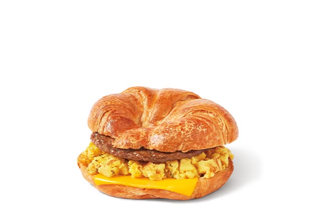 Sausage Scrambled Egg Loaded Croissant