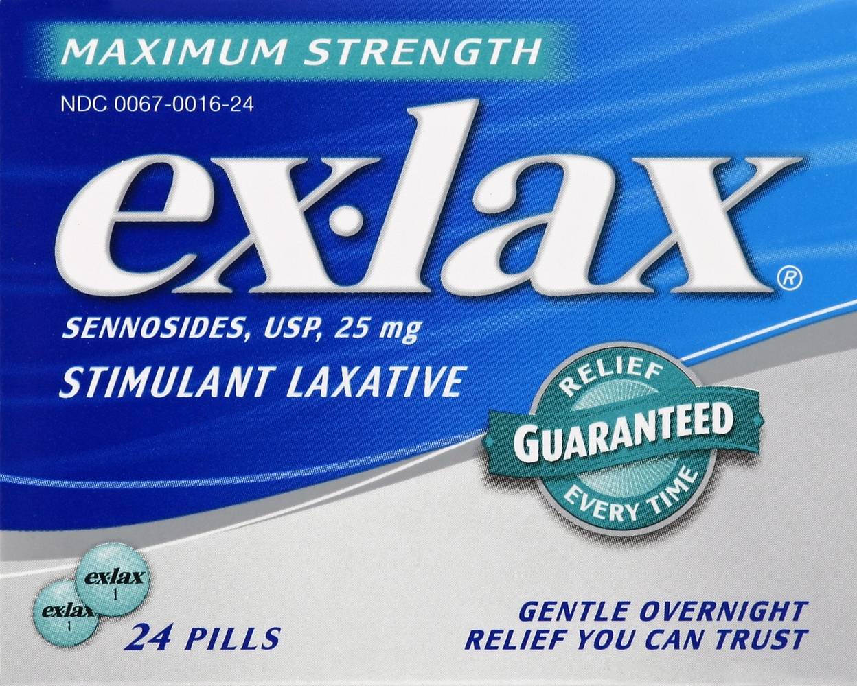 Ex-Lax Maximum Strength Stimulant Laxative Pills (0.88 oz)