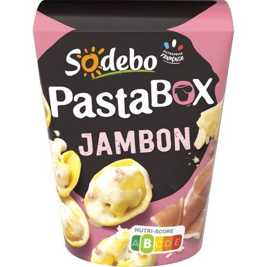 Sodebo - Pastabox pâtes fraîches cuisinées avec sauce, jambon (280g)