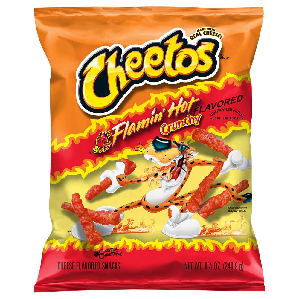 Cheetos Crunchy Snacks (flamin' hot-cheese )