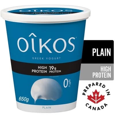 Oikos yogourt grec nature 0% m.g. - plain greek yogurt 0% m.f.