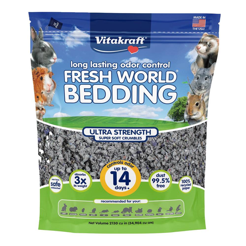Vitakraft® Fresh World Ultra Strength Small Animal Bedding (Color: Assorted, Size: 2,130 Cu. In.)