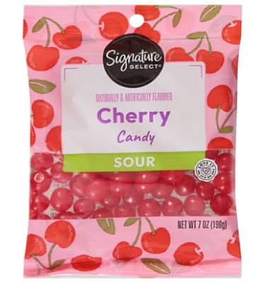 Signature Select Cherry Candy, Sour (7 oz)