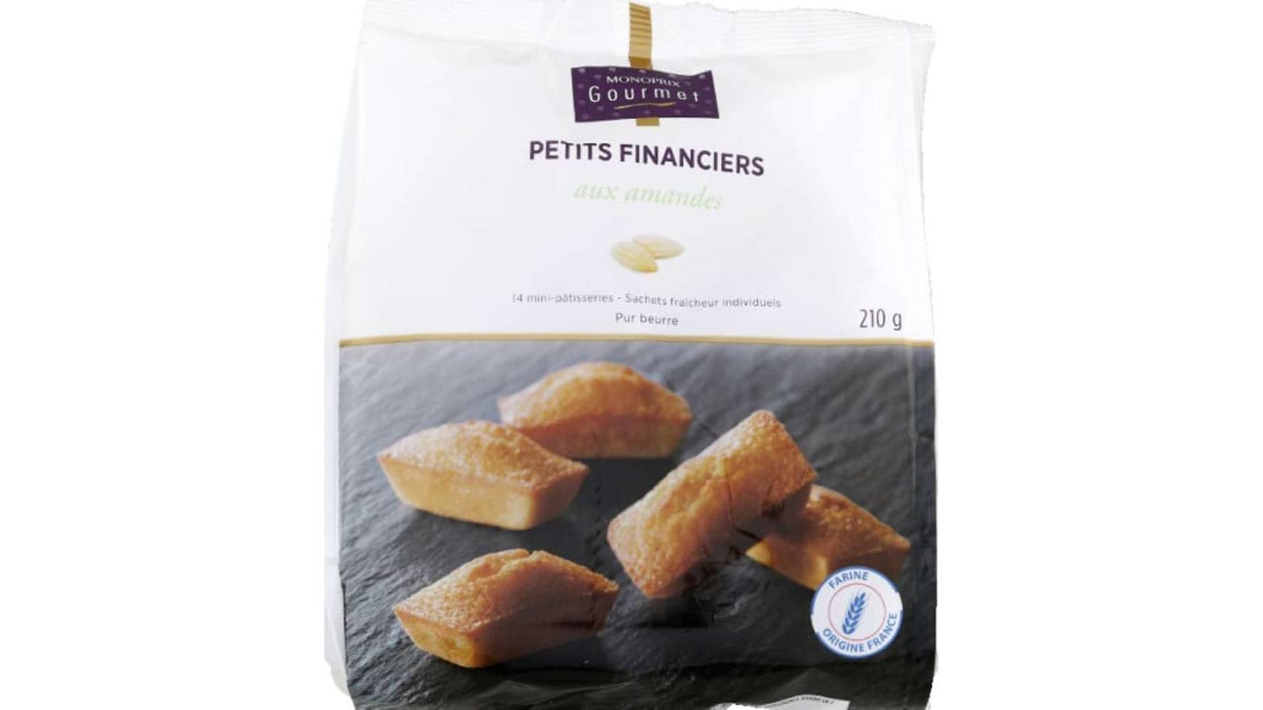Monoprix - Petits financiers, amandes (14)