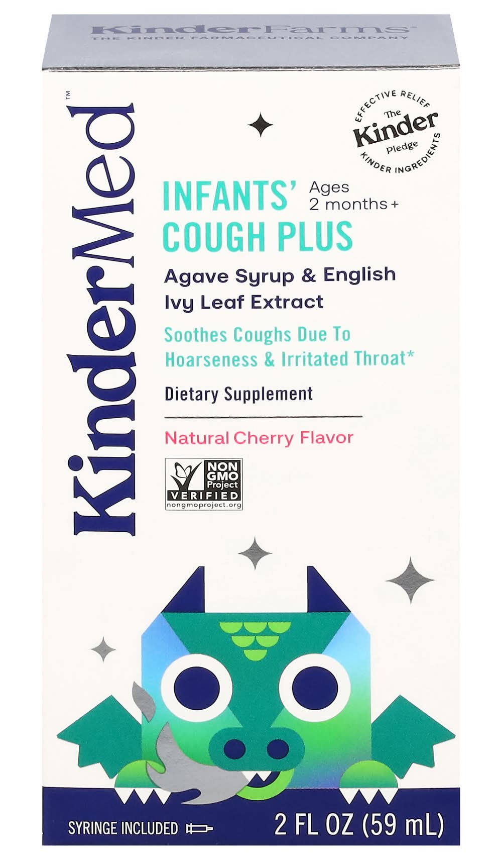 KinderMed Infants' Cough Plus Organic Cherry Flavor (2 fl oz)