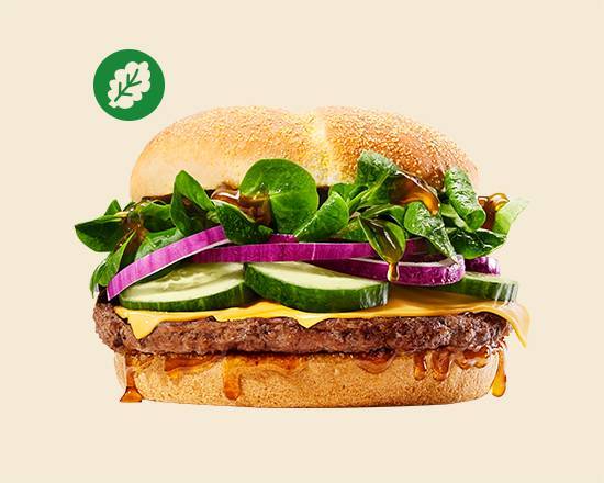 TeriyaKing Plant-Based Burger