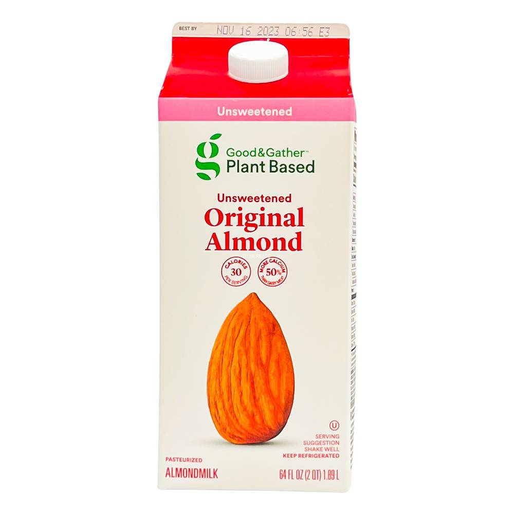 Good & Gather Unsweetened Original Almond Milk (64 fl oz)