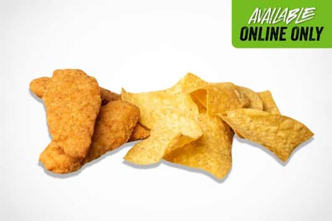 (4) CHICKEN TENDERS WITH CHIPS