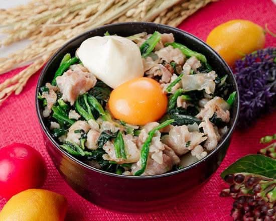 豚とほうれん草のポパイ丼 大阪肉物語 中野沼袋店の出前・宅配