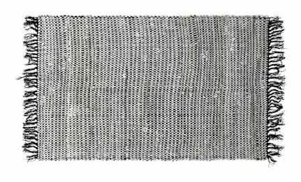 Black And White Chindi Rug