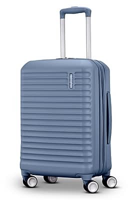 American Tourister Stratum 3 22 Hardside Carry-On Suitcase, 8-Wheeled Spinner, Elemental Blue (156163-A382)