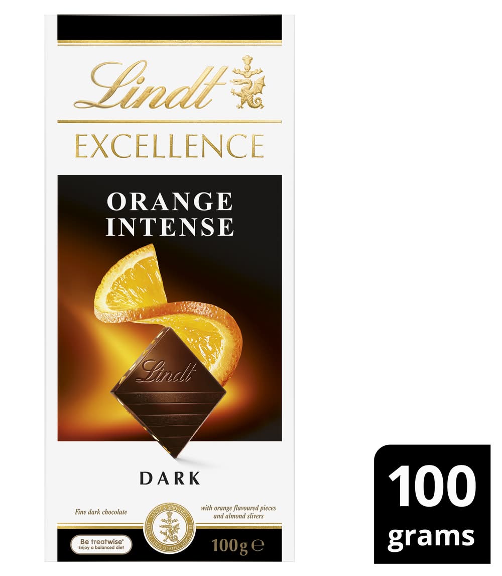 Lindt Excellence Orange Intense Dark Chocolate (100g)