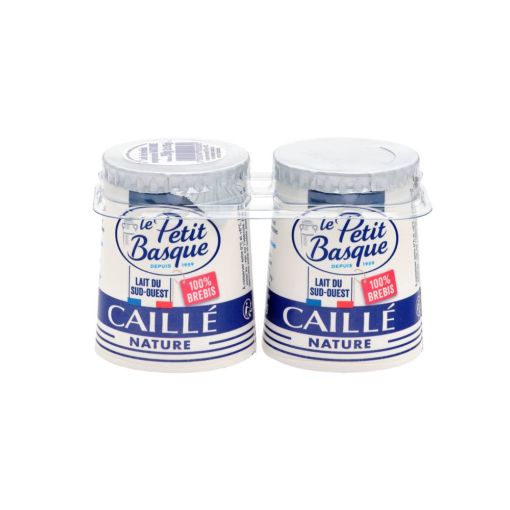 Le Petit Basque - Yaourt de brebis caillé nature (250g)