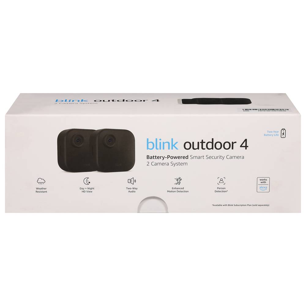 Blink Outdoor 4 Battery-Powered Smart Security Camera (black)