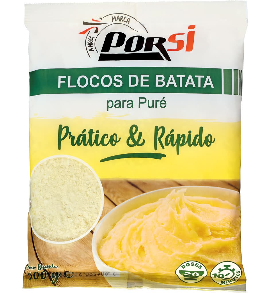 PorSi - Flocos de batata para puré, embalagem de 500g