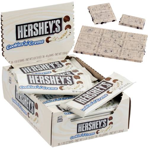 Hershey's - Cookies & Cream Candy Bar - 36 ct (36 Units)