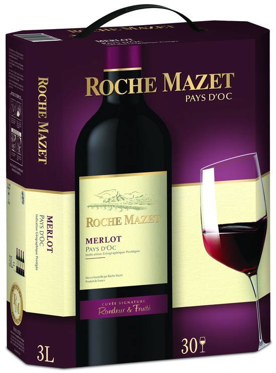 Roche mazet - merlot - 3l