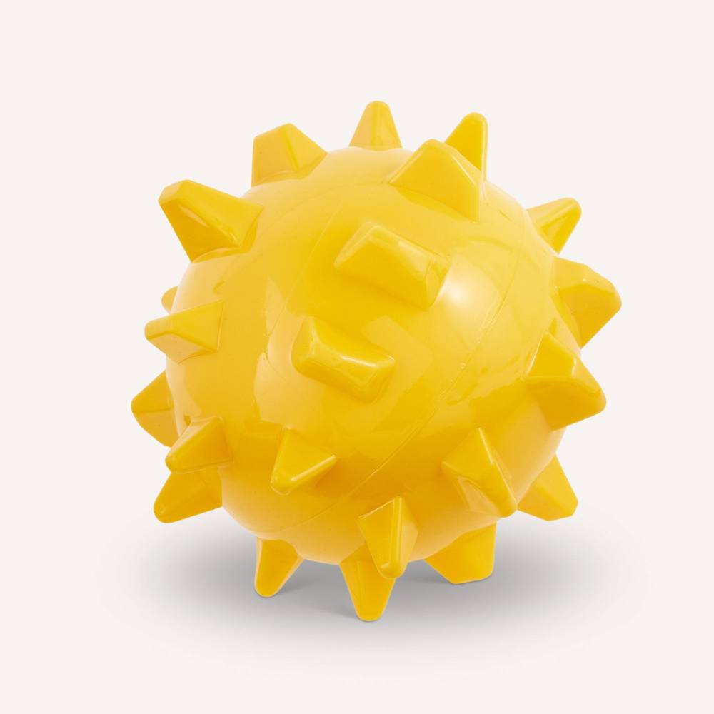 Joyhound Crazy Comfy Spiky Ball Dog Toy (yellow)