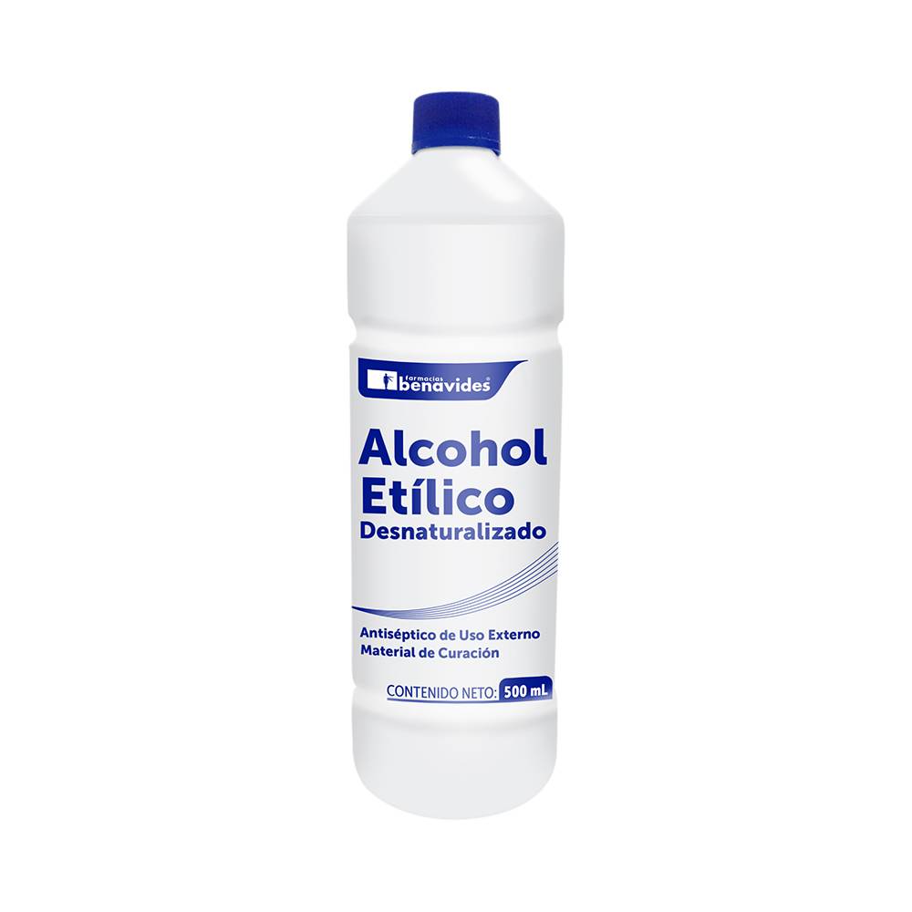 Farmacias Benavides · Alcohol etílico (500 ml)