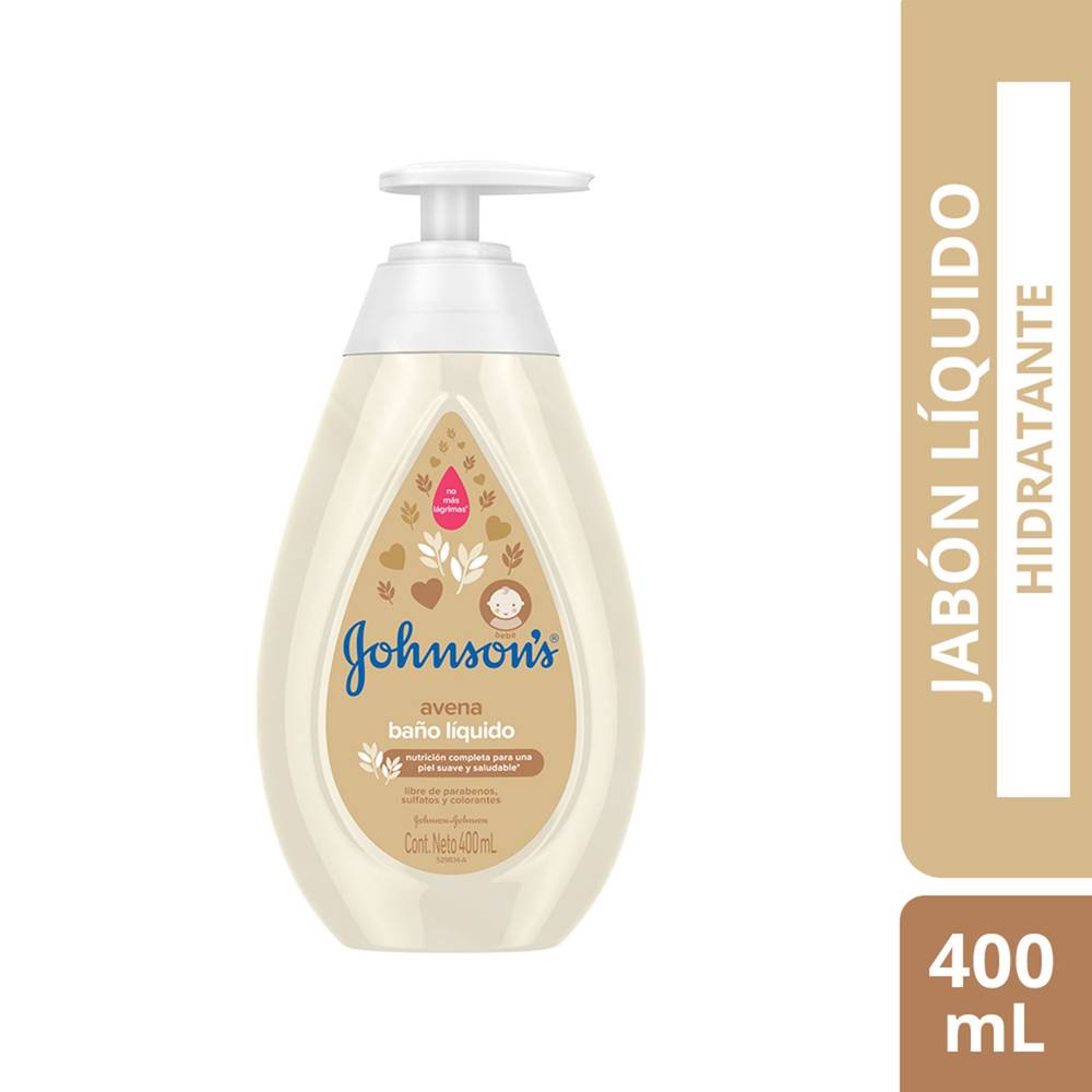 Johnson's jabón líquido avena (400 ml)