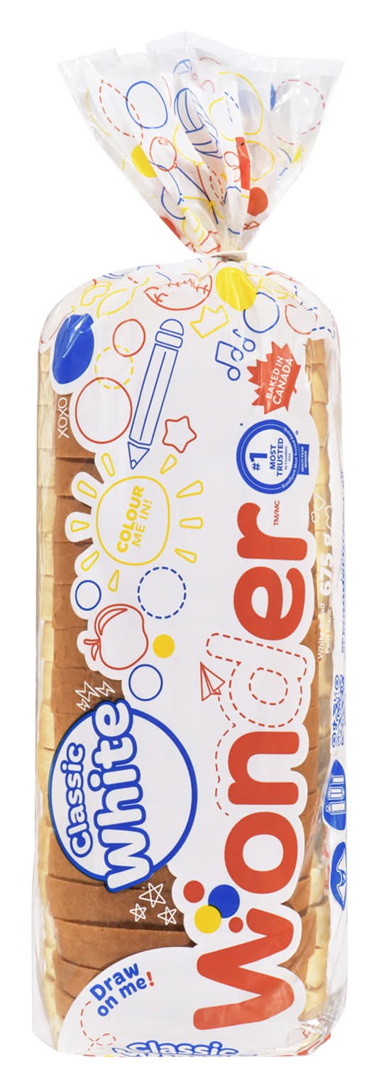 Wonder Sliced White Bread (675 g)
