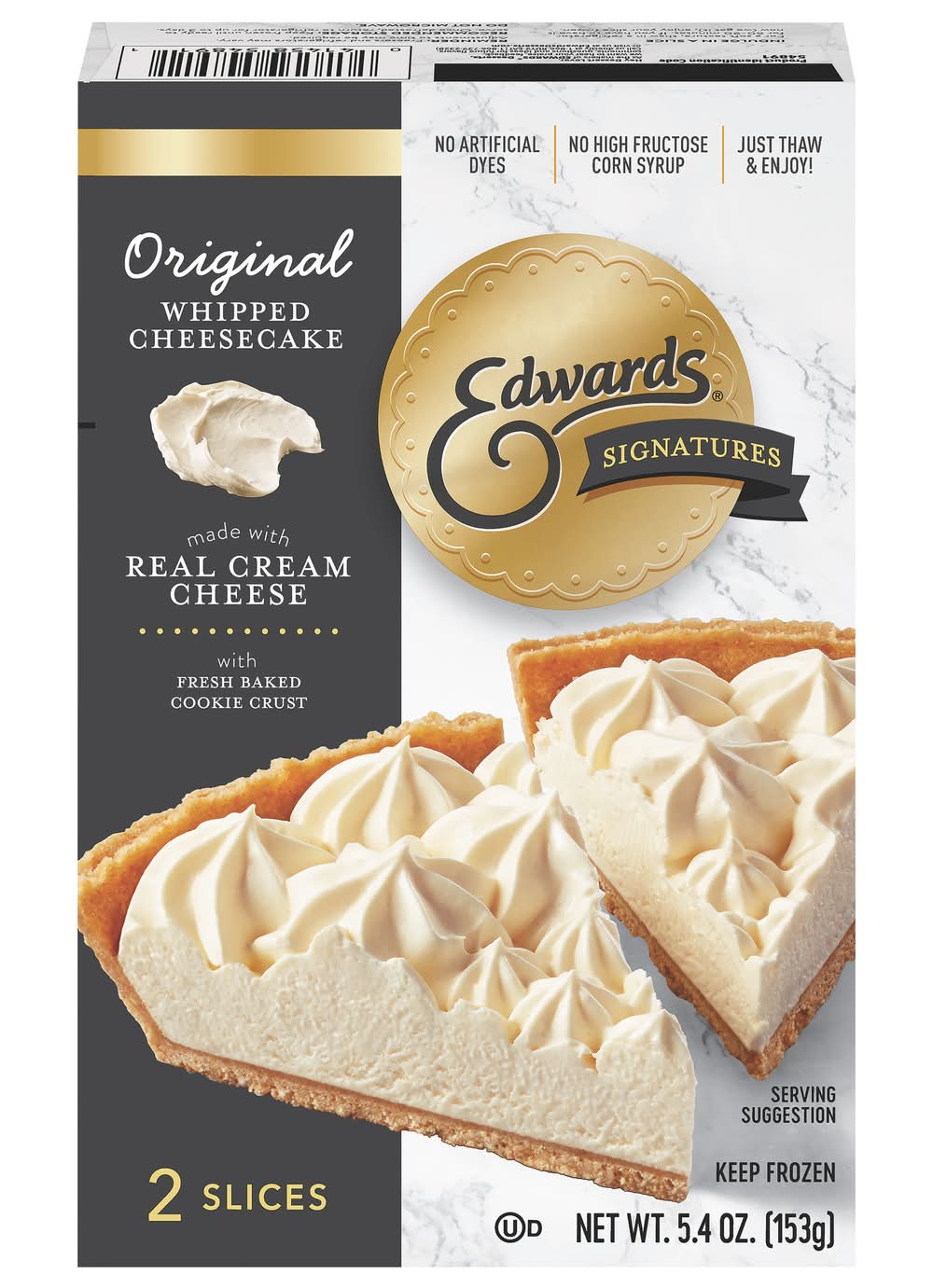 Edwards Original Signatures Whipped Cheesecake (5.4 oz, 2 ct)