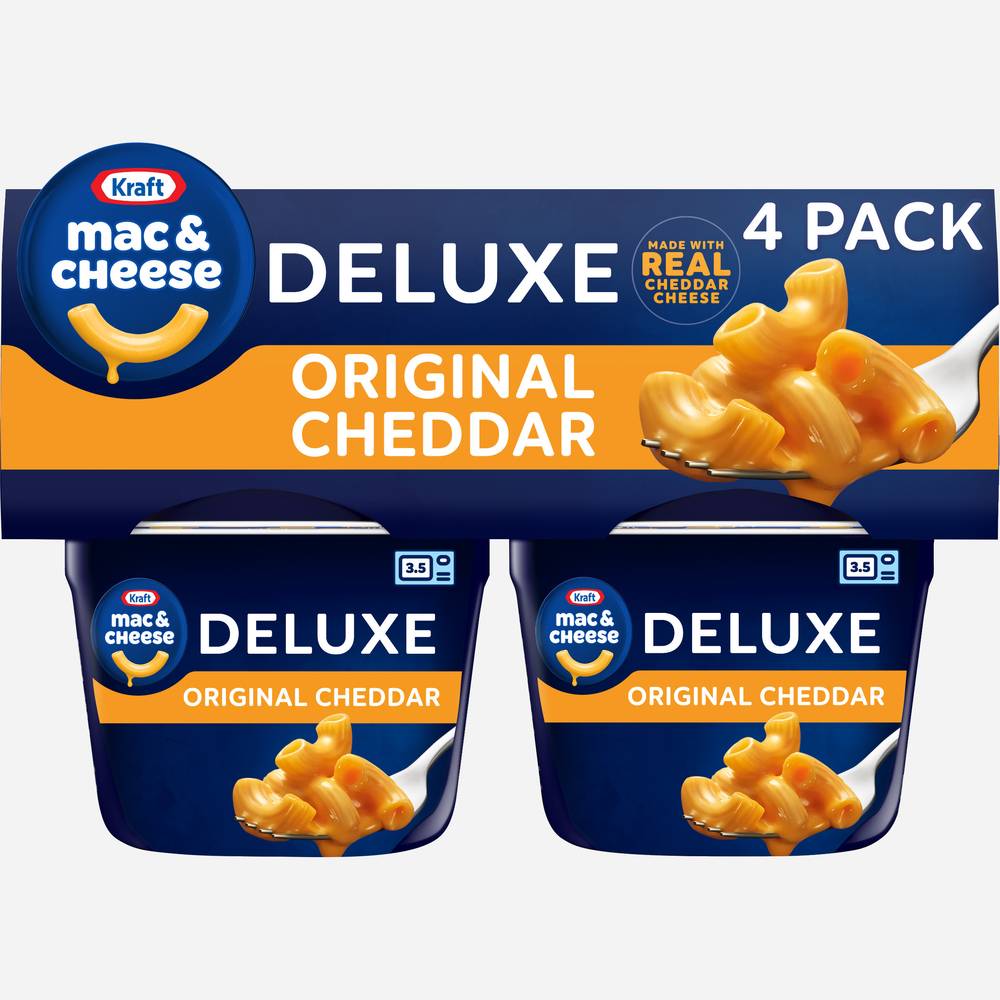 Kraft Deluxe Macaroni & Cheese Original Cup (4 ct, 2.39 oz)