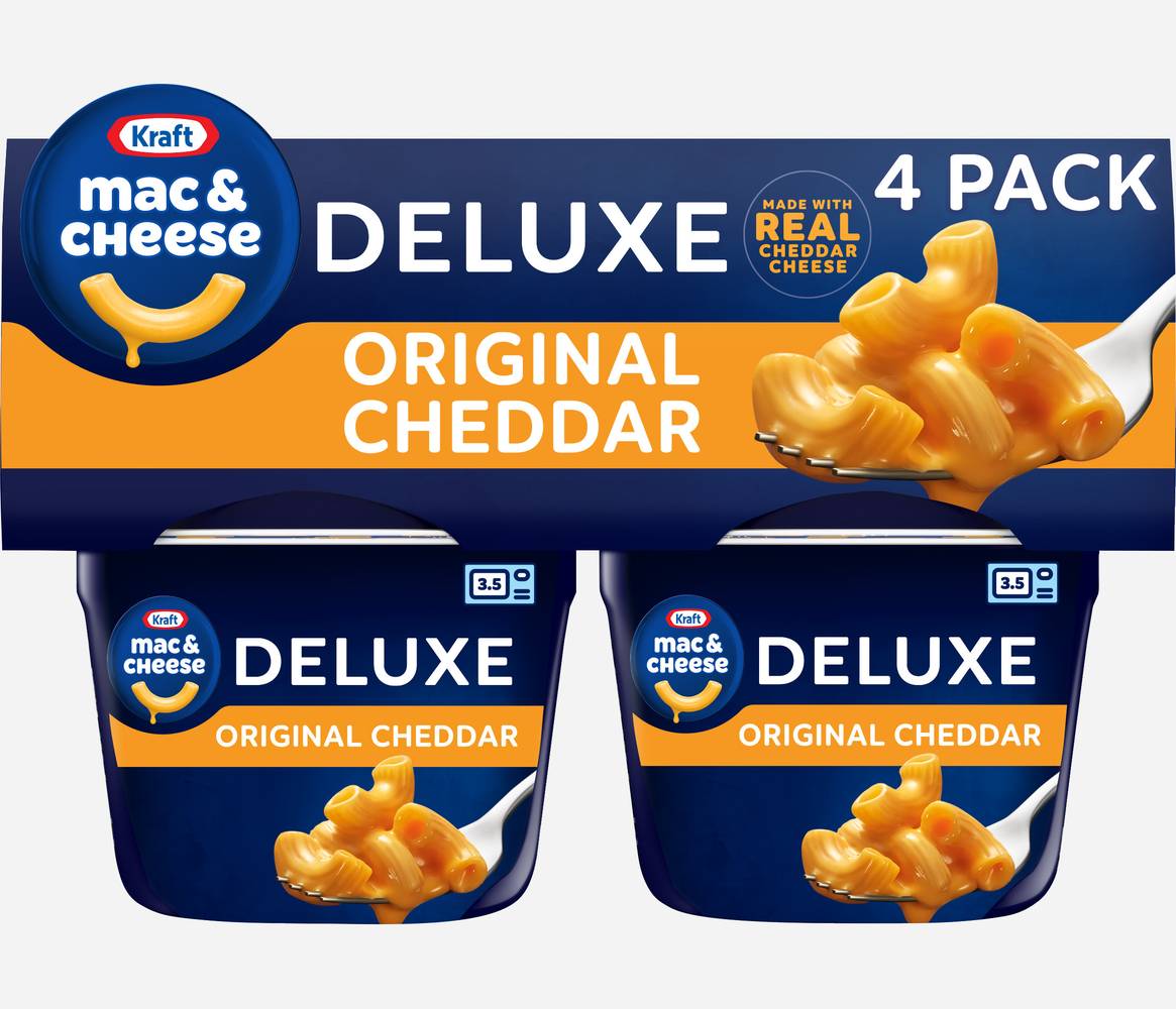 Kraft Deluxe Macaroni & Cheese Original Cup (9.56 oz, 4 ct)