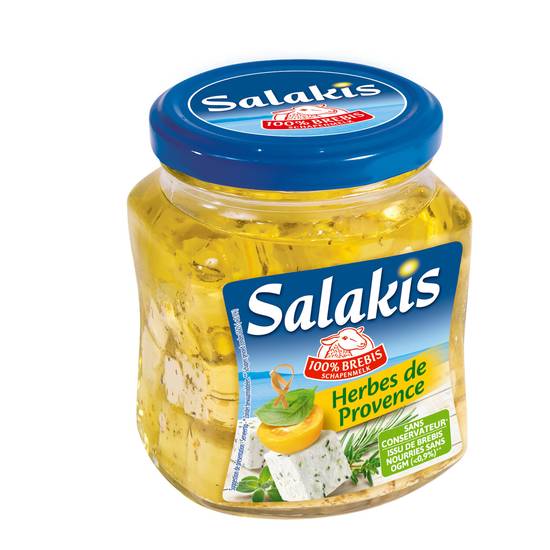 Salakis - Dés de fromage de brebis pour apéritif et salade aux herbes de Provence