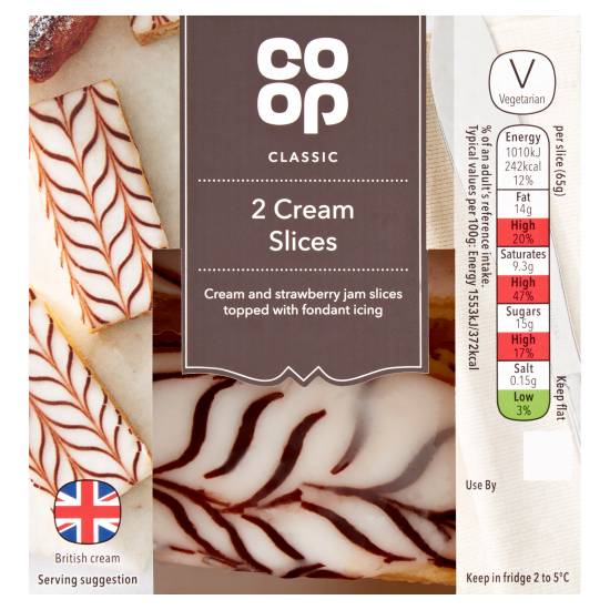 Co-Op Classic Cream Slices (2 pack)