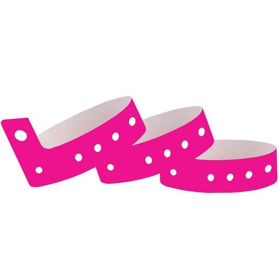 Pink Plastic Wristbands, 250ct