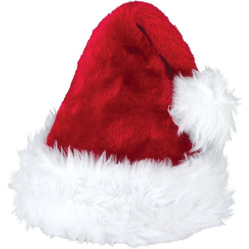 Deluxe Adjustable Santa Hat for Kids Adults