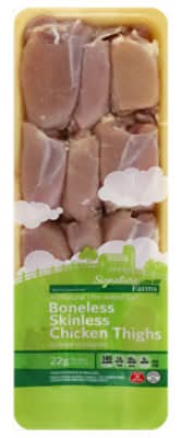 Signature Farms Boneless Skinless Chicken Thighs (2 lbs)