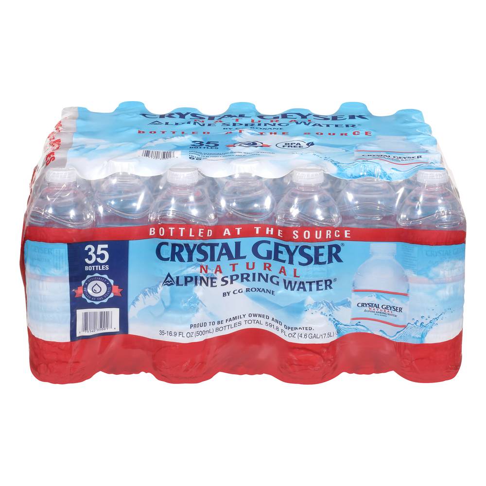 Crystal Geyser Natural Alpine Spring Water (35 ct, 16.9 fl oz)