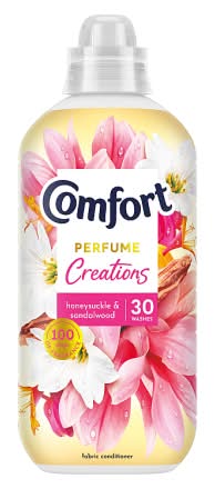 Comfort Honeysuckle & Sandalwood, Perfume Creations Fabric Conditioner 30 Washes (900ml)