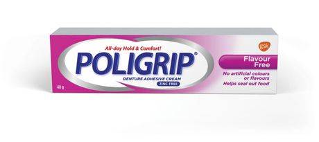 Poligrip Denture Adhesive Cream Flavour Free (40 g)