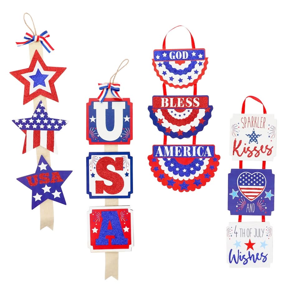 Hanging Americana 3-Tier Décor, 1 ct.