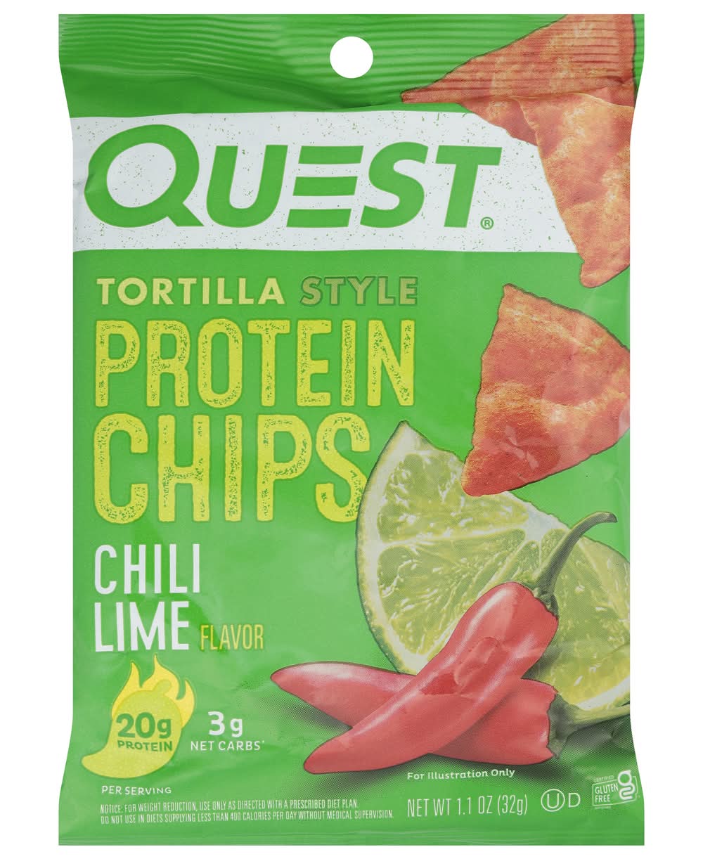 Quest Tortilla Style Protein Chips, Chili Lime (1.1 oz)