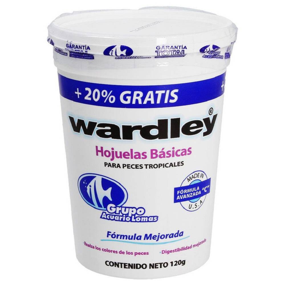 Wardley alimento para peces hojuelas básicas (120 g)