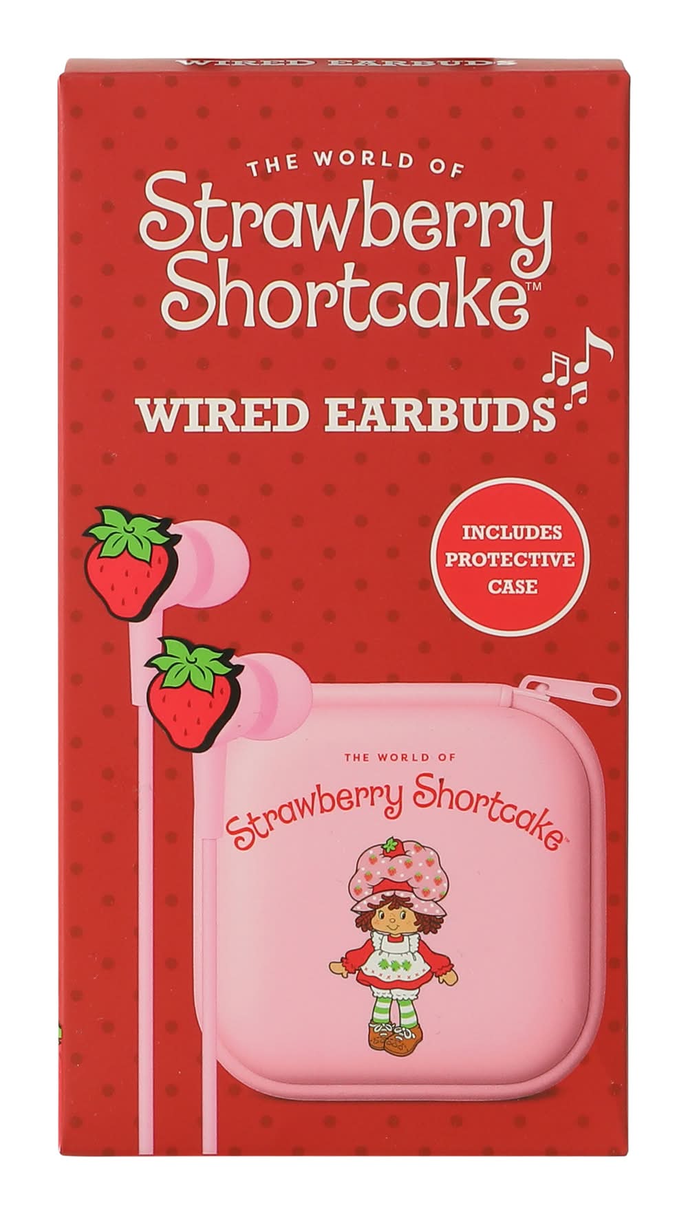 Licensed Wired Earbuds Strawberry Shortcake