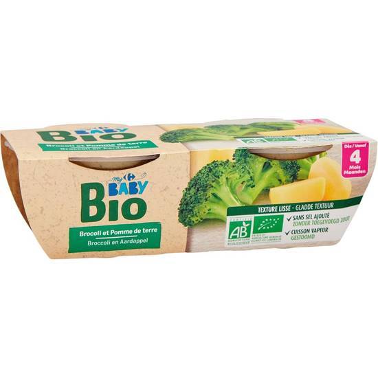 Carrefour Baby Bio - Plat dès 4 mois ( brocolis - pomme de terre)
