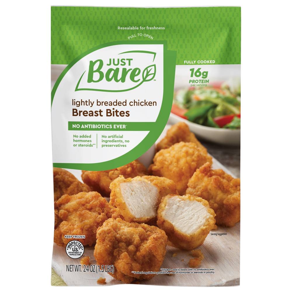 Just Bare Lightly Breaded Breast Bites (chicken )