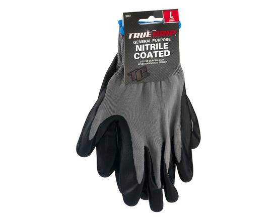 True Grip · General Purpose Nitrile Coated Large Gloves (1 pair)