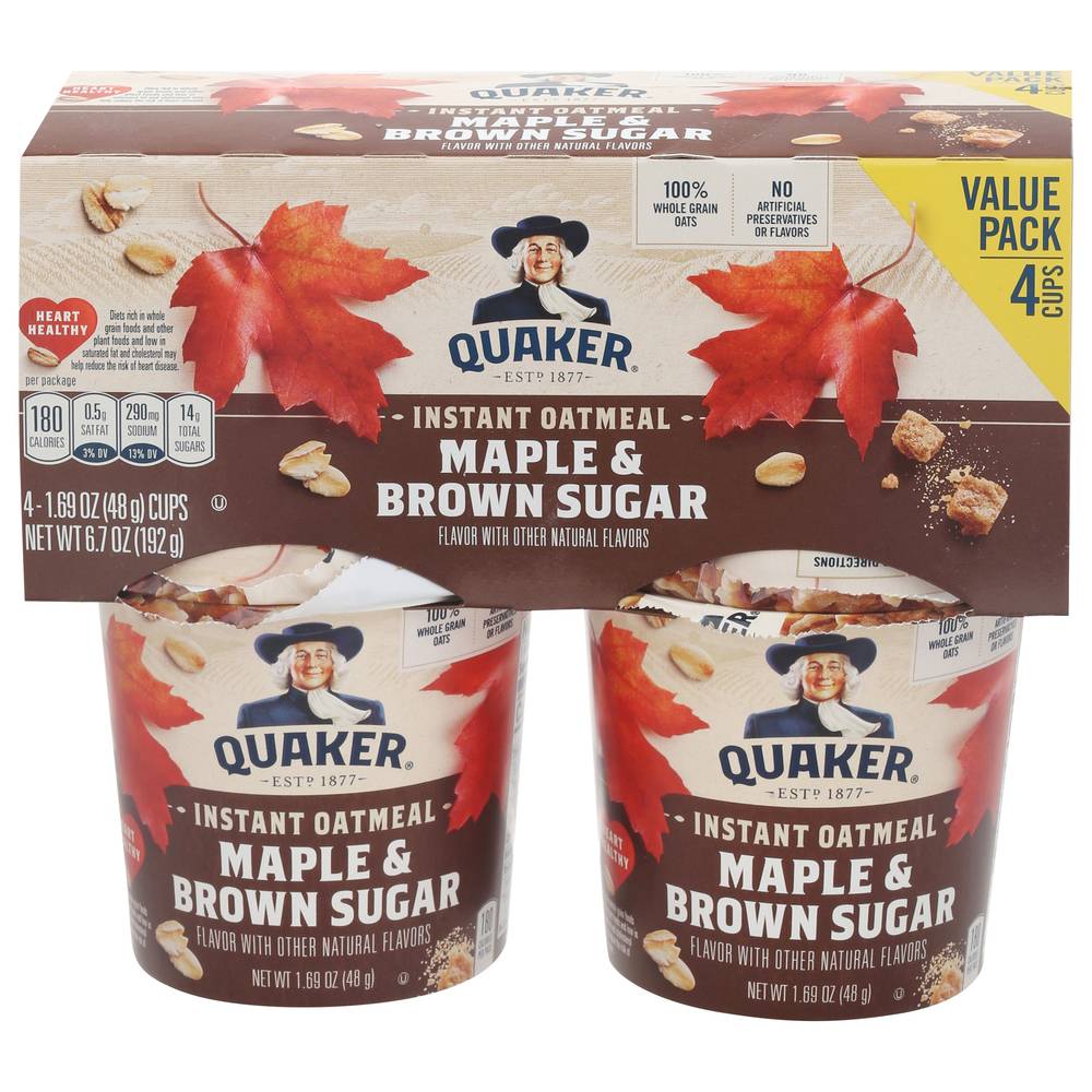 Quaker Instant Oatmeal (maple-brown sugar )