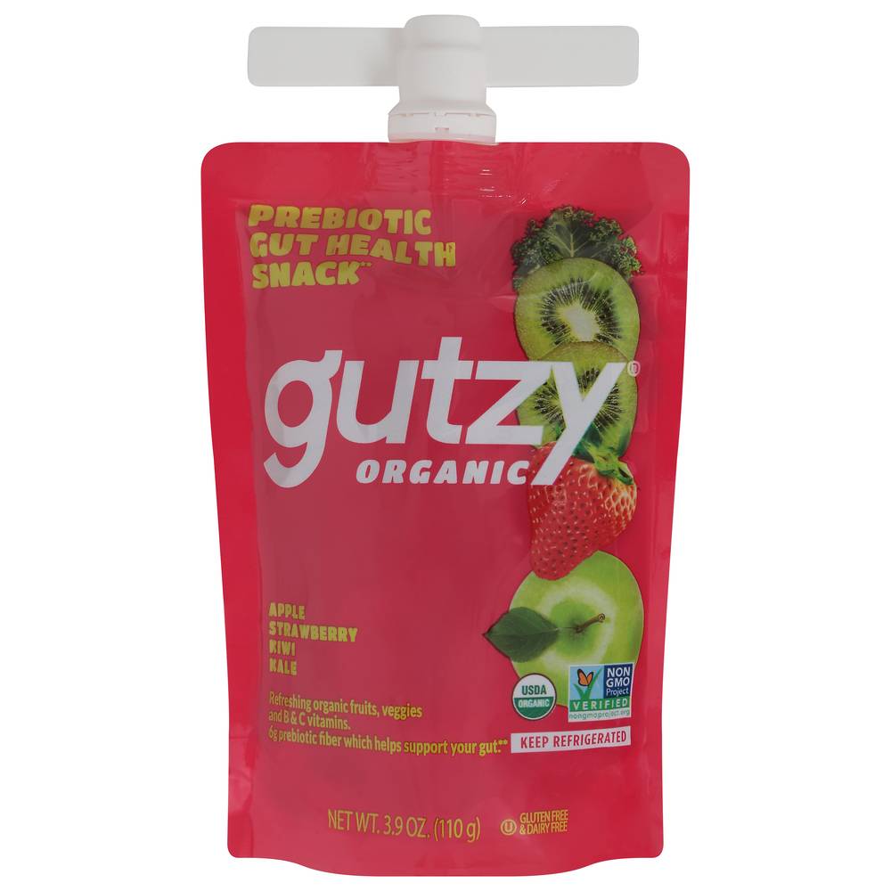Gutzy Organic Organic Apple Strawberry Kiwi & Kale Fruit & Veg Snack