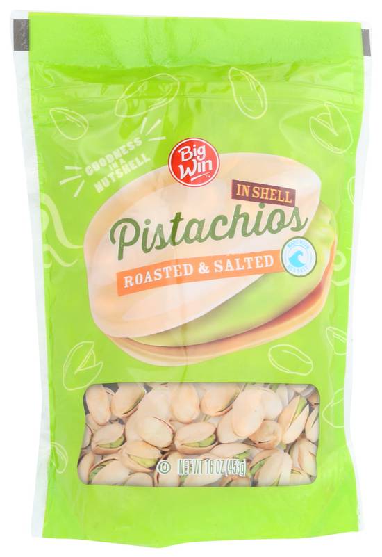 Big Win Pistachios Roasted & Salted (16 oz)