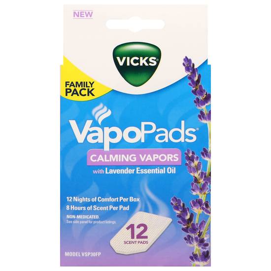 Vicks Vapopads Lavender Essential Oil Calming Vapors (12 ct)